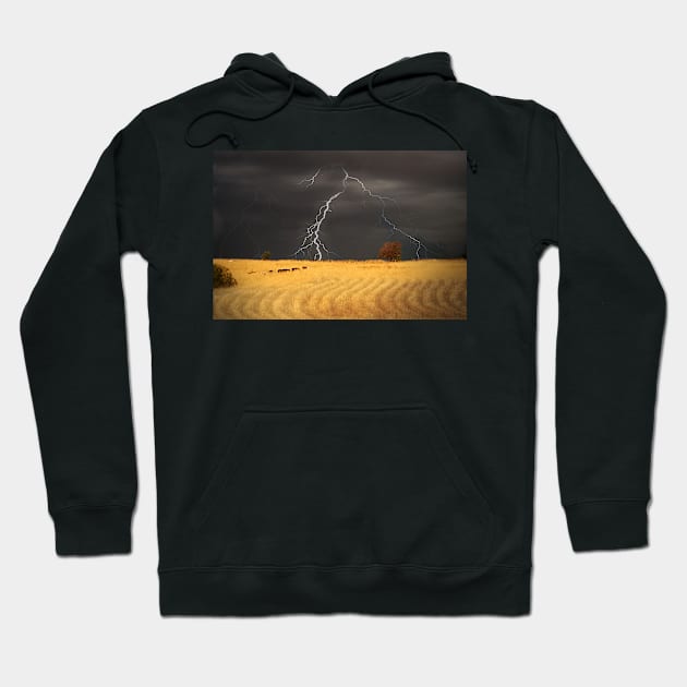 Summer Storm - Mine Road, Kanmantoo, South Australia Hoodie by Mark Richards